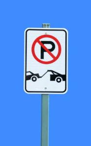 towing sign