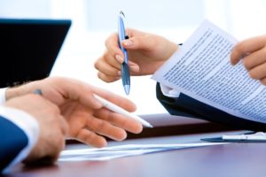 signing up a document